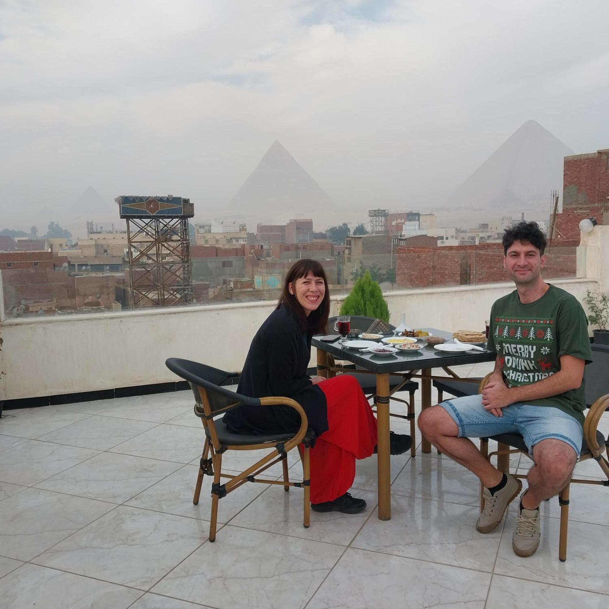 מלון Kafret el-Gabal Eagles Pyramids View מראה חיצוני תמונה